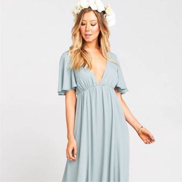 Show Me Your Mumu Flutter Sleeve Maxi Dress – Size Medium - Picture 6 of 7